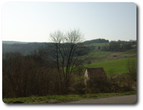 Paysage de transition entre Vôge et Vosges, à Hautmantarde, à
l'ouest de Remiremont